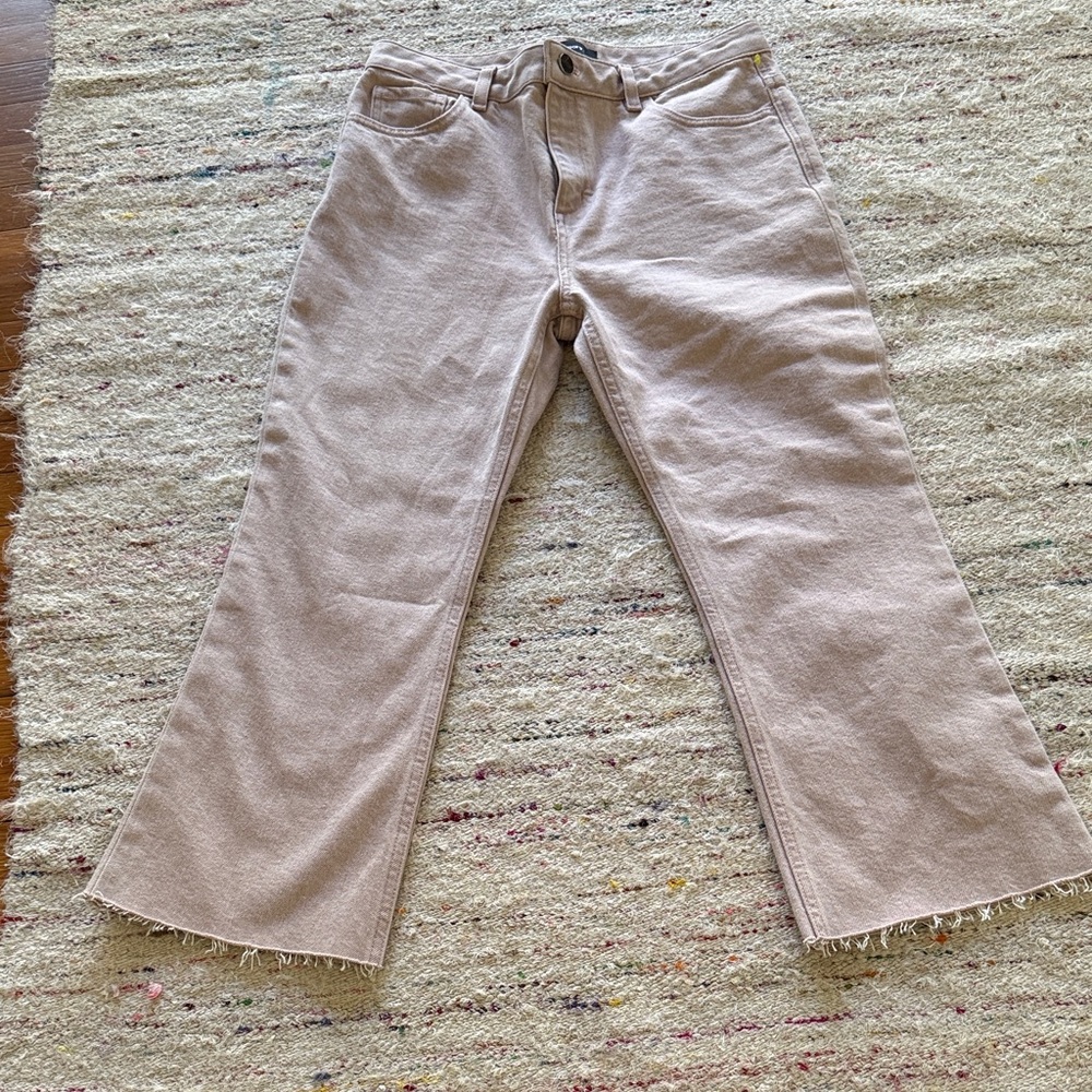 Theory Women's Ankle Jeans in Pink,cropped,pockets front and back!